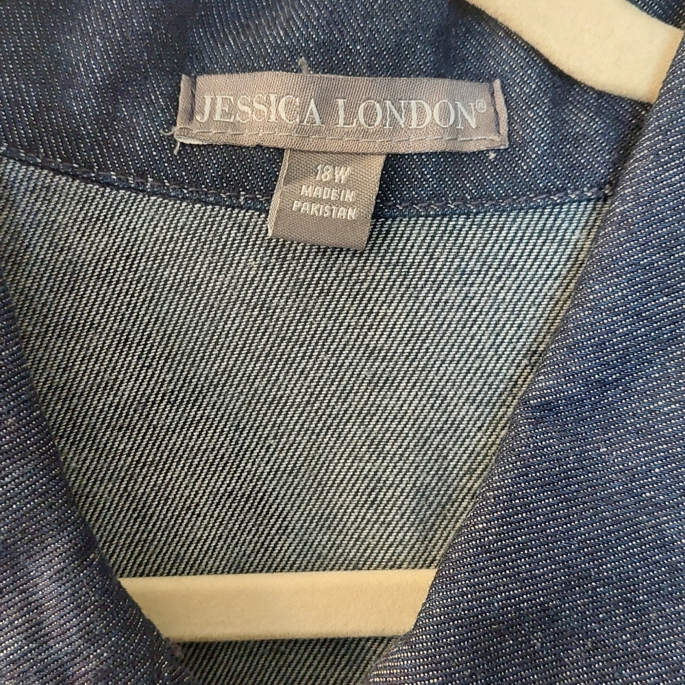 Denim Long Jacket - image 2